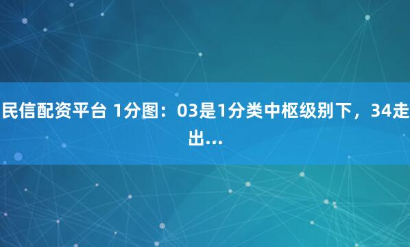 民信配资平台 1分图：03是1分类中枢级别下，34走出...